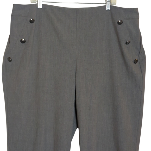 Roz & Ali Charcoal Dress Pants for Men - Picture 1 of 4